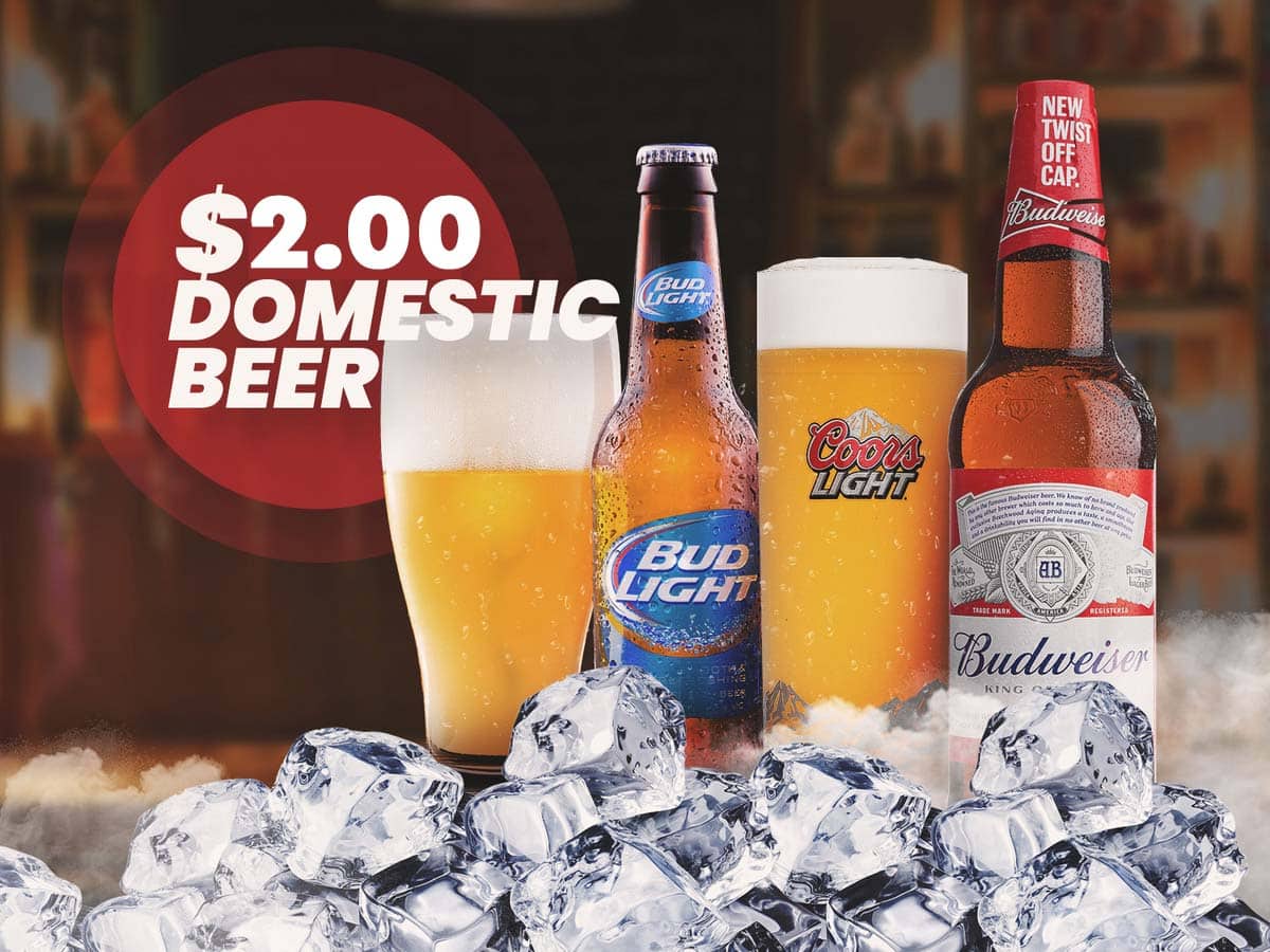 200 domestic beers