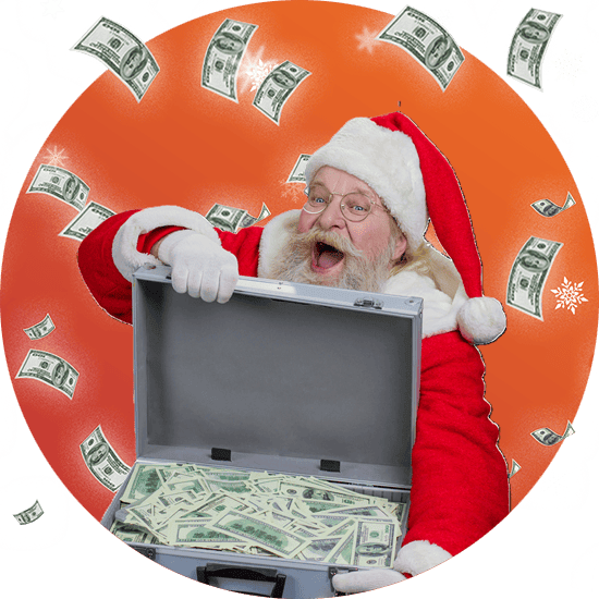 Santa Has Cash at Baldinis 1