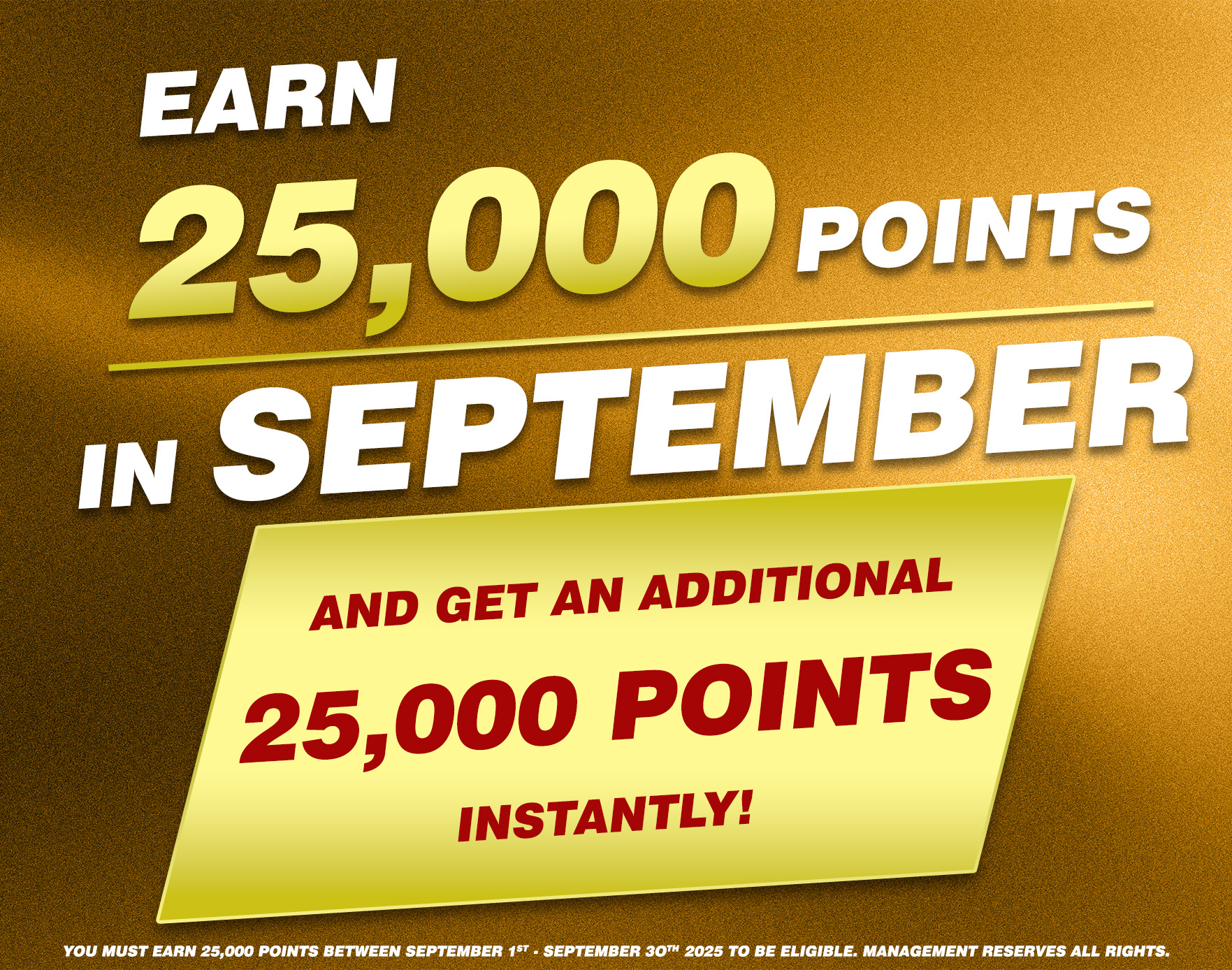 25k Point Bonus Mailer 25k Point Bonus Mailer