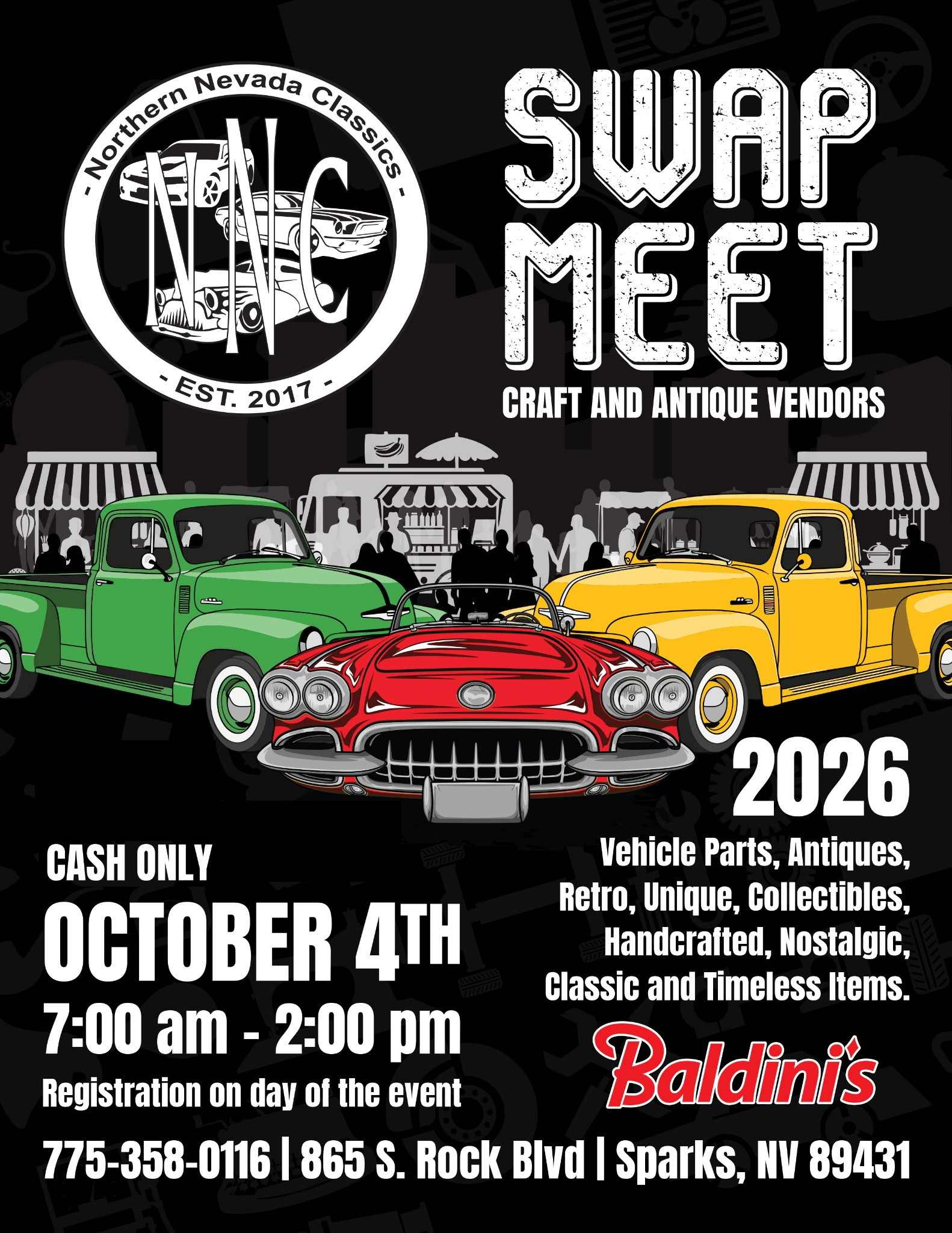 Baldinis car show flyer 2